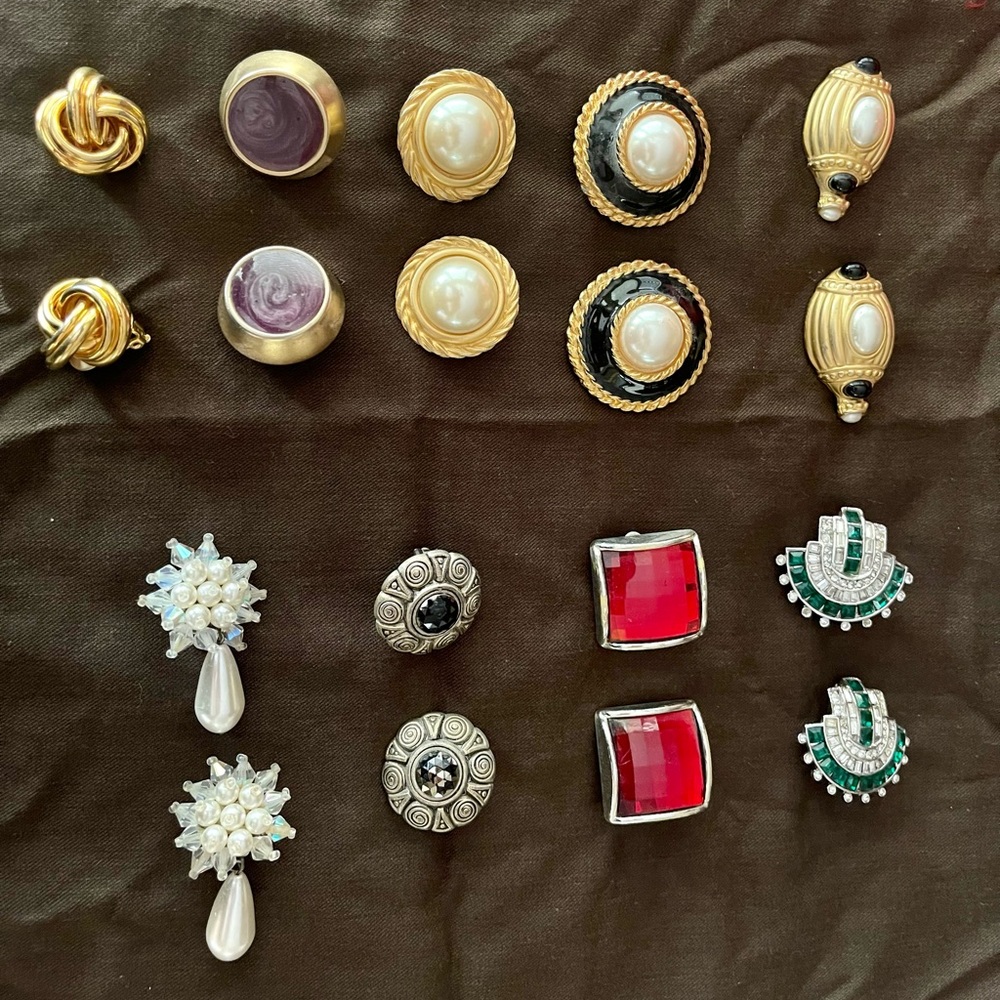 Vintage Clip on Earrings